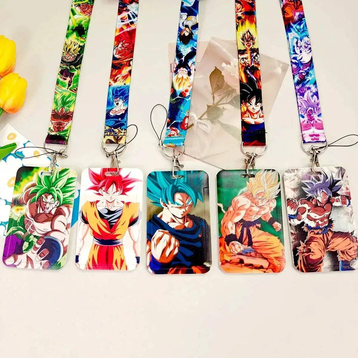 Dragon Ball Credential Holder Anime Lanyards Neck Strap For Card Badge Keychain Accessories - ToylandEU
