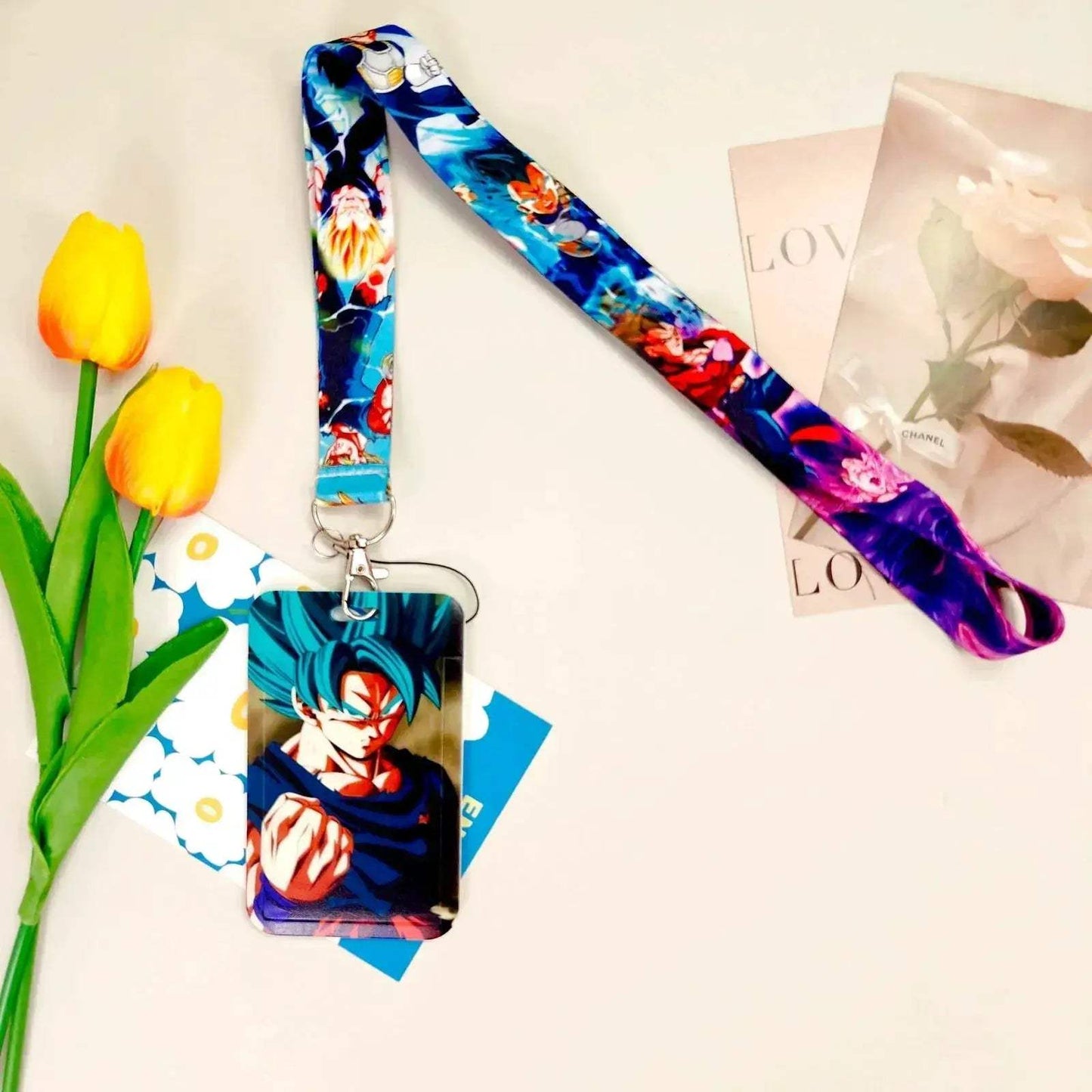 Dragon Ball Credential Holder Anime Lanyards Neck Strap For Card Badge Keychain Accessories - ToylandEU