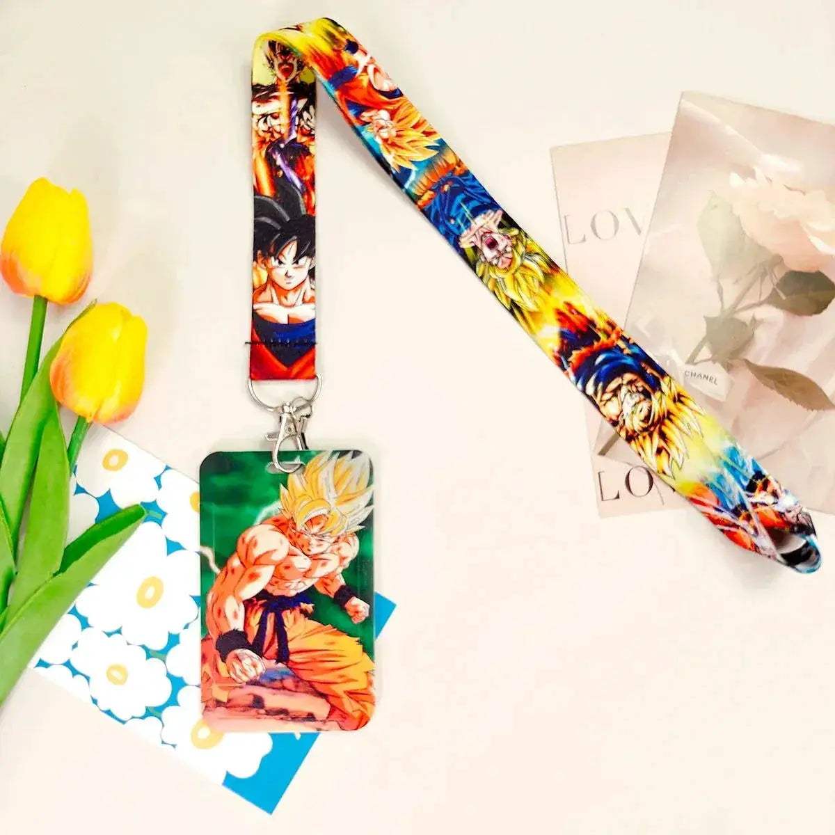 Dragon Ball Credential Holder Anime Lanyards Neck Strap For Card Badge Keychain Accessories - ToylandEU