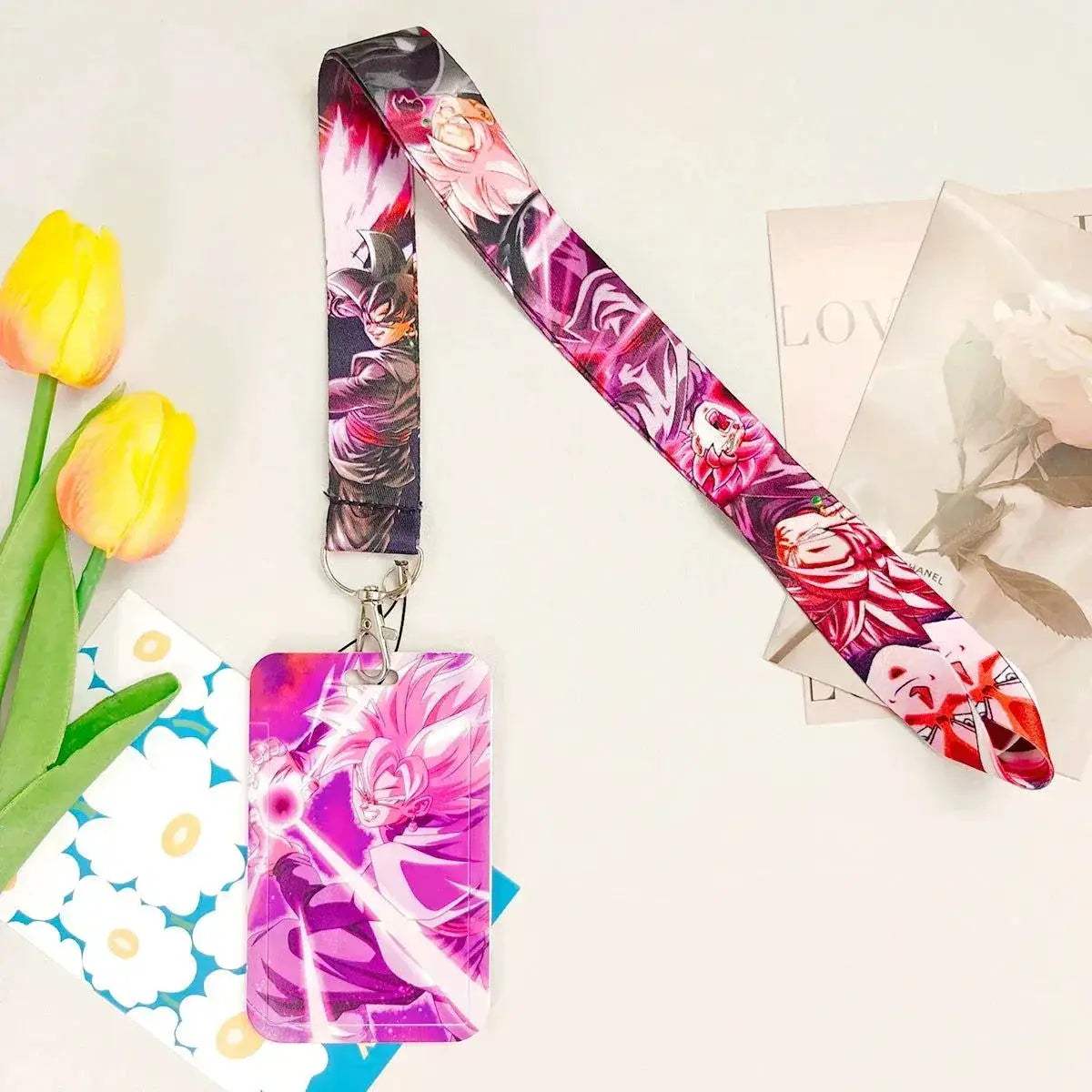 Dragon Ball Credential Holder Anime Lanyards Neck Strap For Card Badge Keychain Accessories - ToylandEU