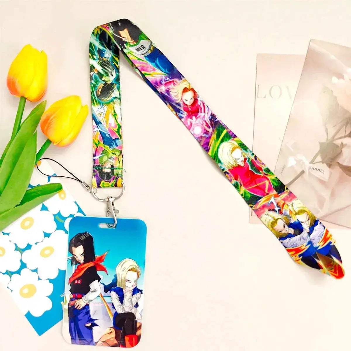 Dragon Ball Credential Holder Anime Lanyards Neck Strap For Card Badge Keychain Accessories - ToylandEU