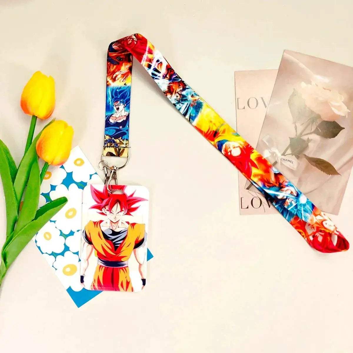 Dragon Ball Credential Holder Anime Lanyards Neck Strap For Card Badge Keychain Accessories - ToylandEU