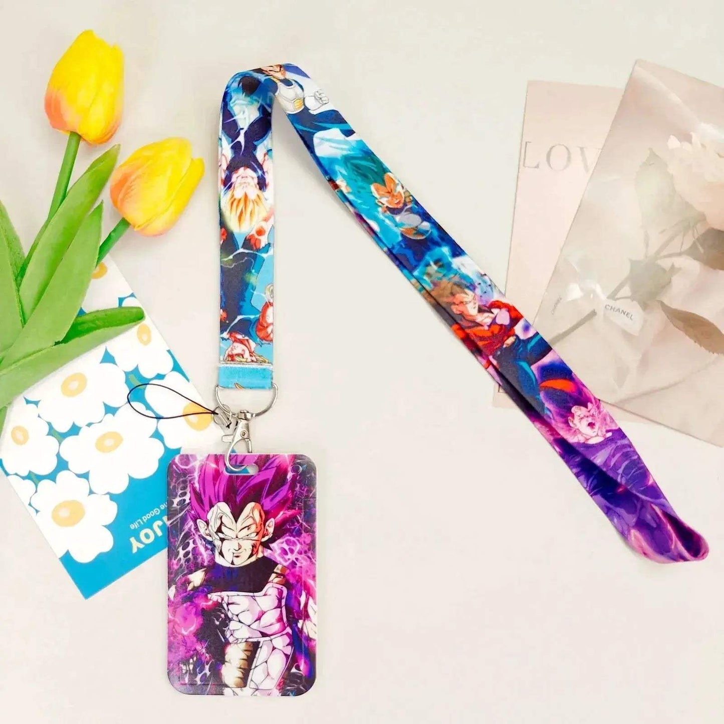 Dragon Ball Credential Holder Anime Lanyards Neck Strap For Card Badge Keychain Accessories - ToylandEU