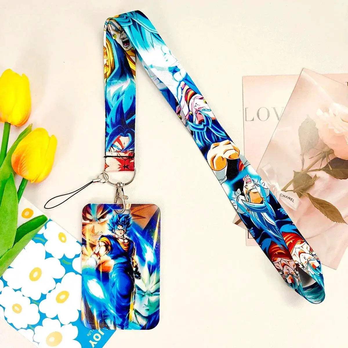 Dragon Ball Credential Holder Anime Lanyards Neck Strap For Card Badge Keychain Accessories - ToylandEU