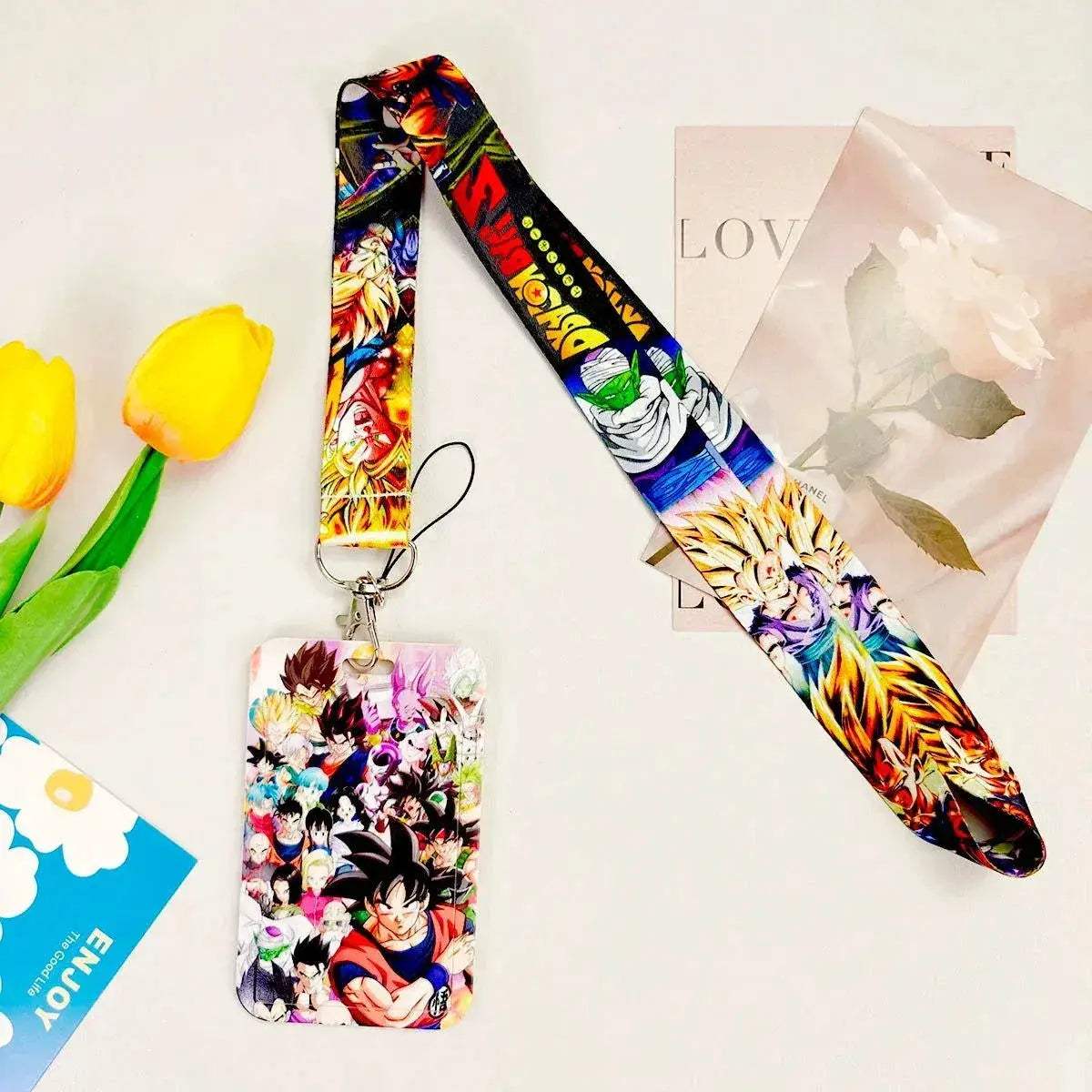 Dragon Ball Credential Holder Anime Lanyards Neck Strap For Card Badge Keychain Accessories - ToylandEU