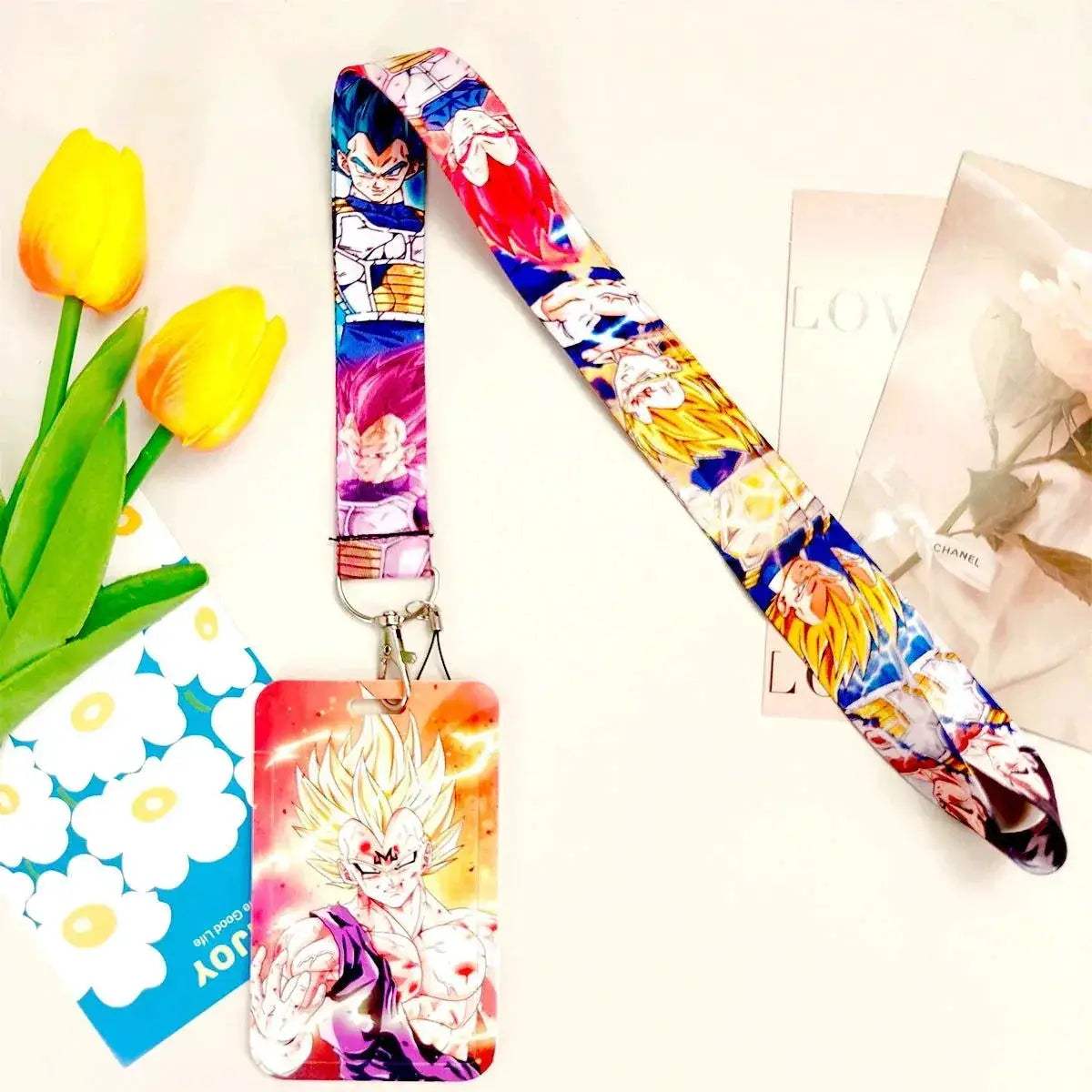 Dragon Ball Credential Holder Anime Lanyards Neck Strap For Card Badge Keychain Accessories - ToylandEU