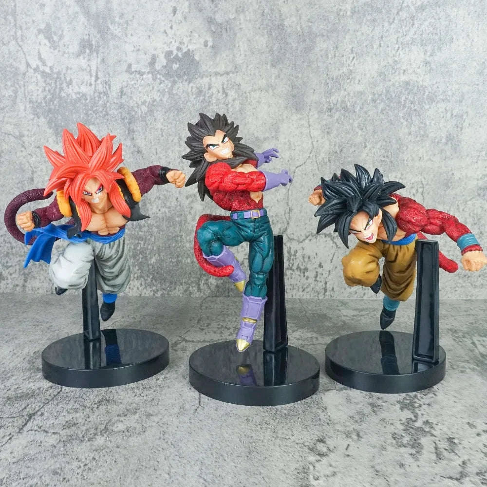  Dragon Ball Figurines SSJ4 Gogeta Premium PVC Set 