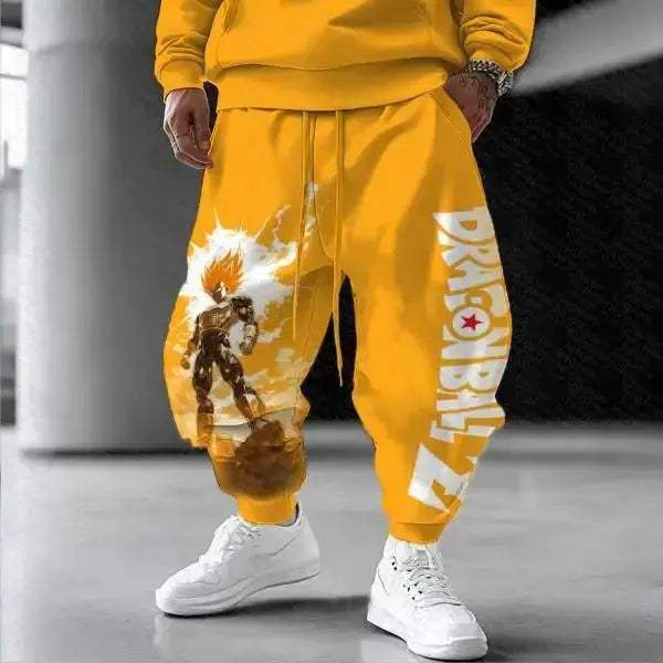Dragon Ball Goku Cotton Sweatpants Unisex Loose Fit Plus Size - ToylandEU
