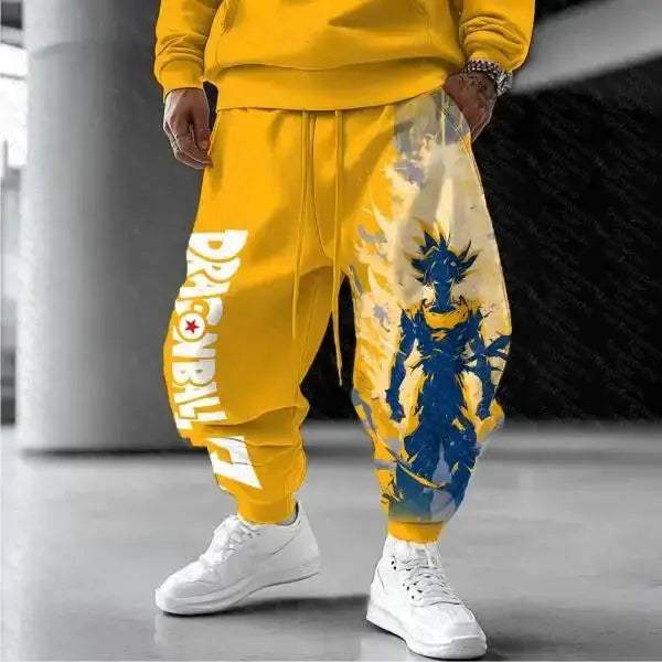 Dragon Ball Goku Cotton Sweatpants Unisex Loose Fit Plus Size - ToylandEU