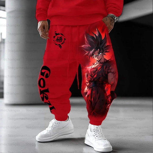 Dragon Ball Goku Red Hoodie And Jogger Set For Cosplay - ToylandEU