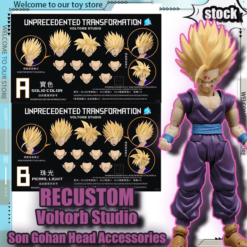  Dragon Ball Head | Gohan SSJ2 Damaged | Toylandeu™ 