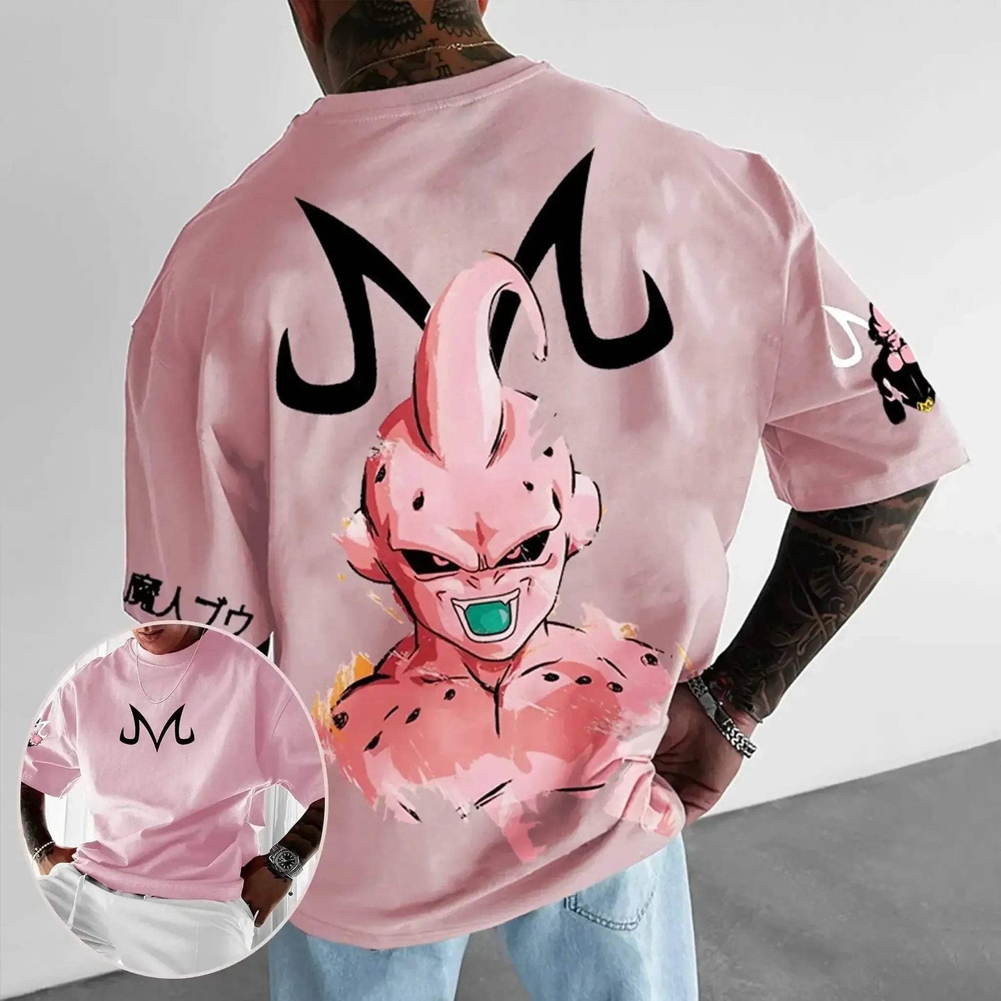 Dragon Ball Hoodie Majin Buu Anime Streetwear Unisex Casual - ToylandEU