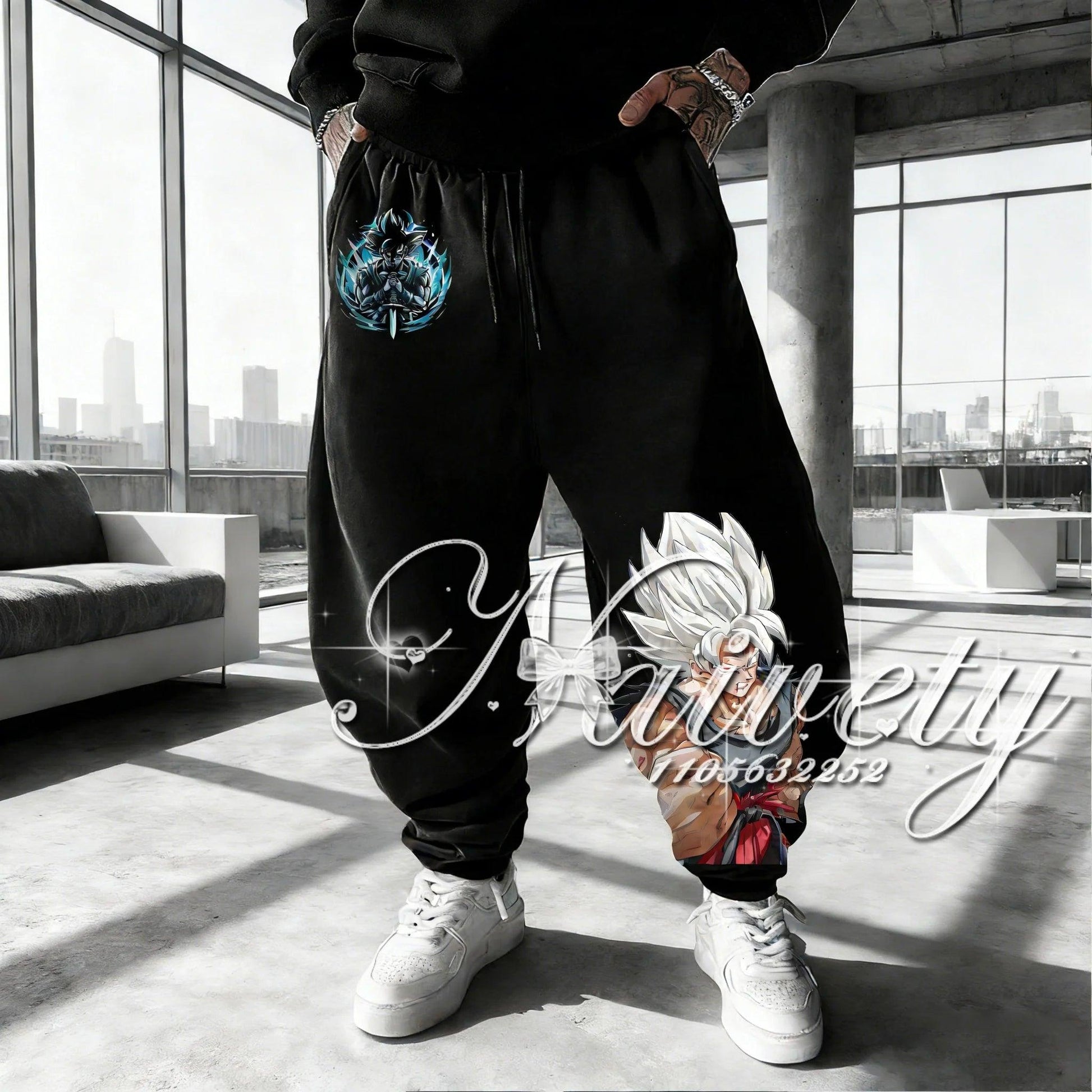 Dragon Ball Joggers | Goku Black Print | Toylandeu™