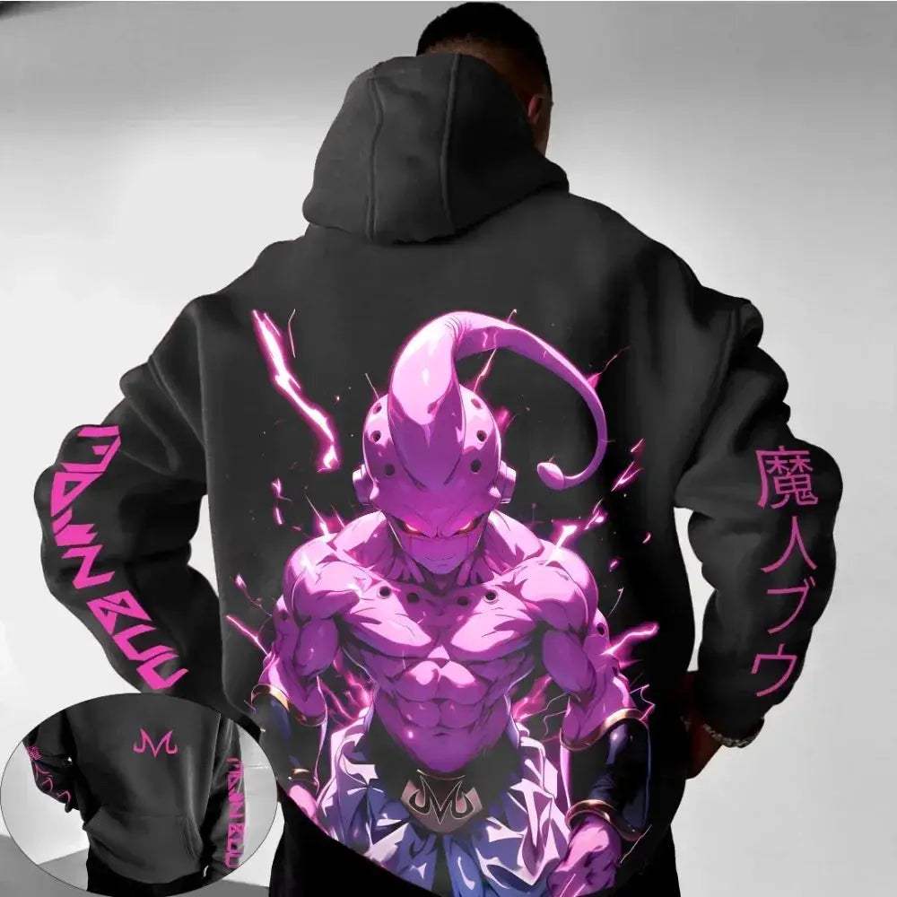 Dragon Ball Majin Buu Hoodie Sweatshirt Premium Cotton Blend - ToylandEU