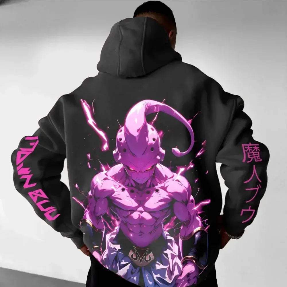 Dragon Ball Majin Buu Hoodie Sweatshirt Premium Cotton Blend - ToylandEU