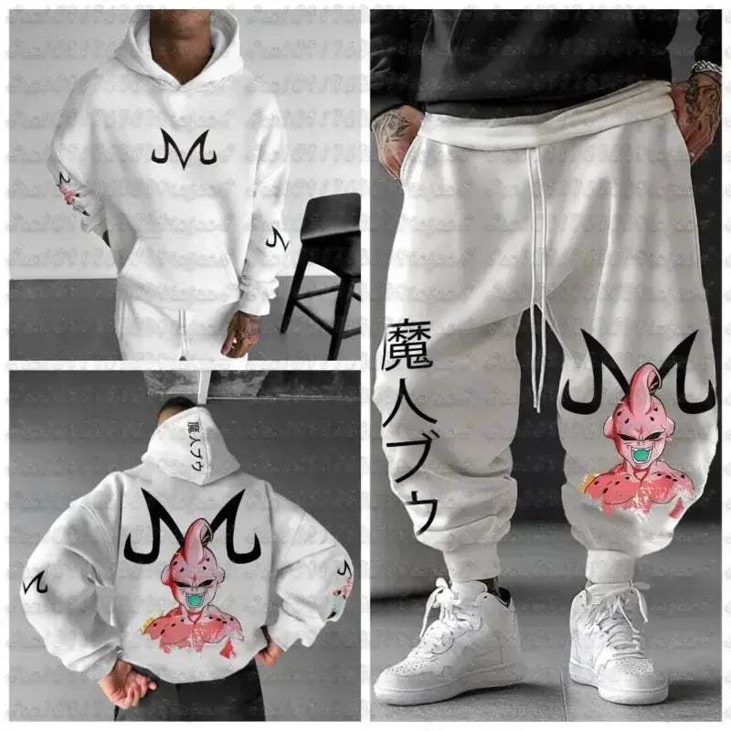 Dragon Ball Majin Buu Jogger Suit For Men Durable Comfort - ToylandEU