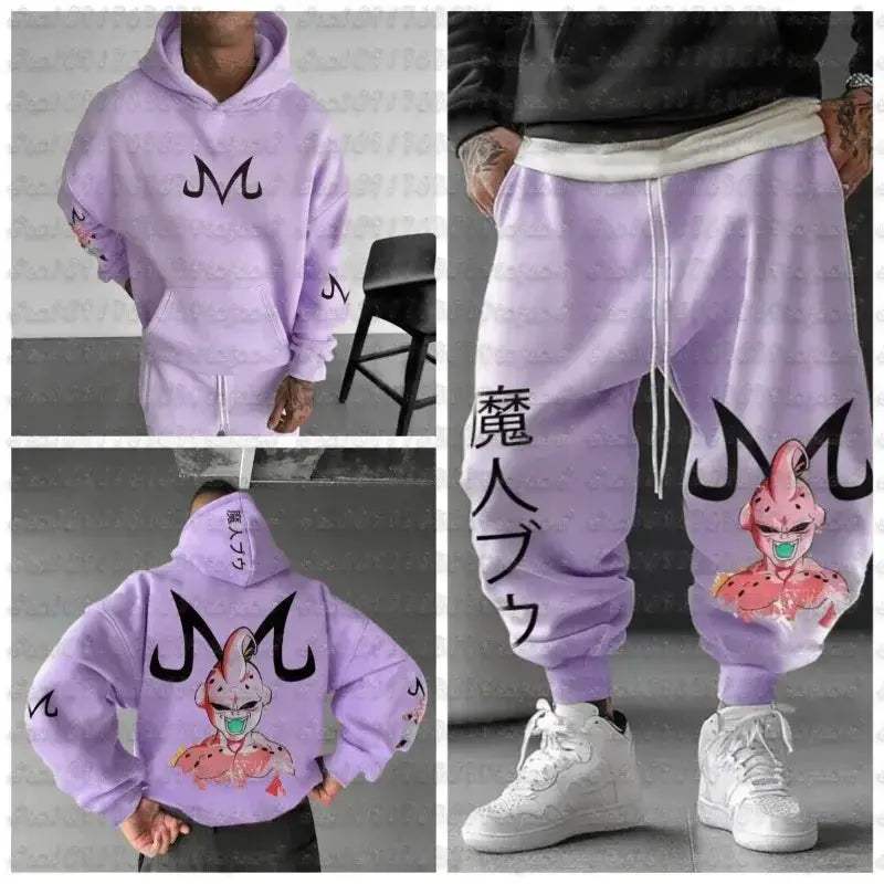 Dragon Ball Majin Buu Jogger Suit For Men Durable Comfort - ToylandEU