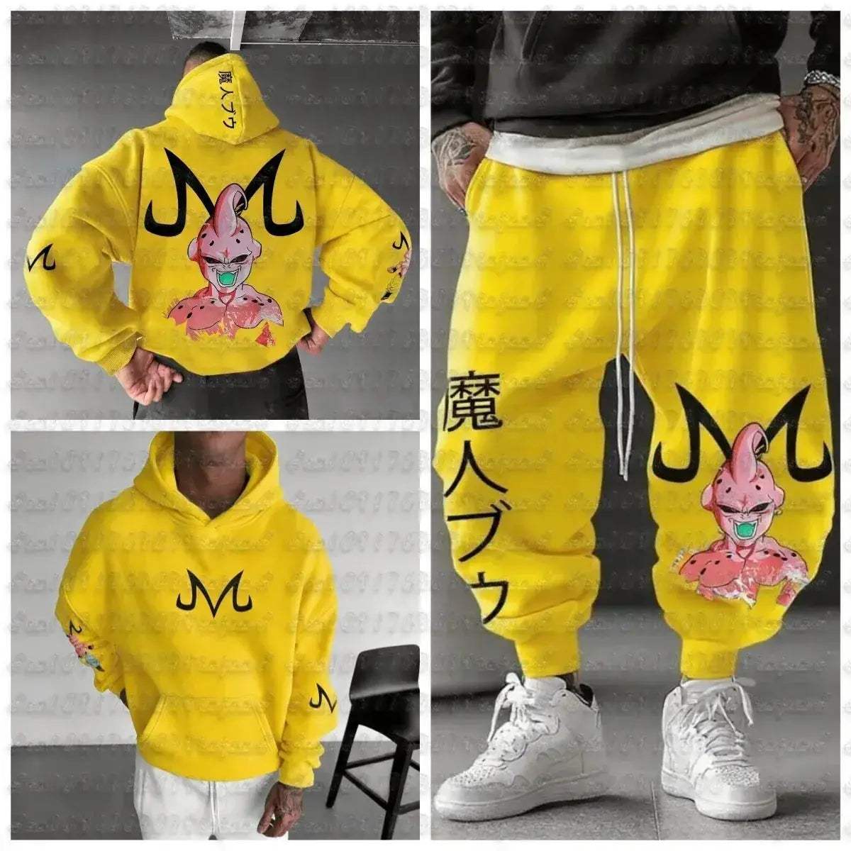 Dragon Ball Majin Buu Jogger Suit For Men Durable Comfort - ToylandEU