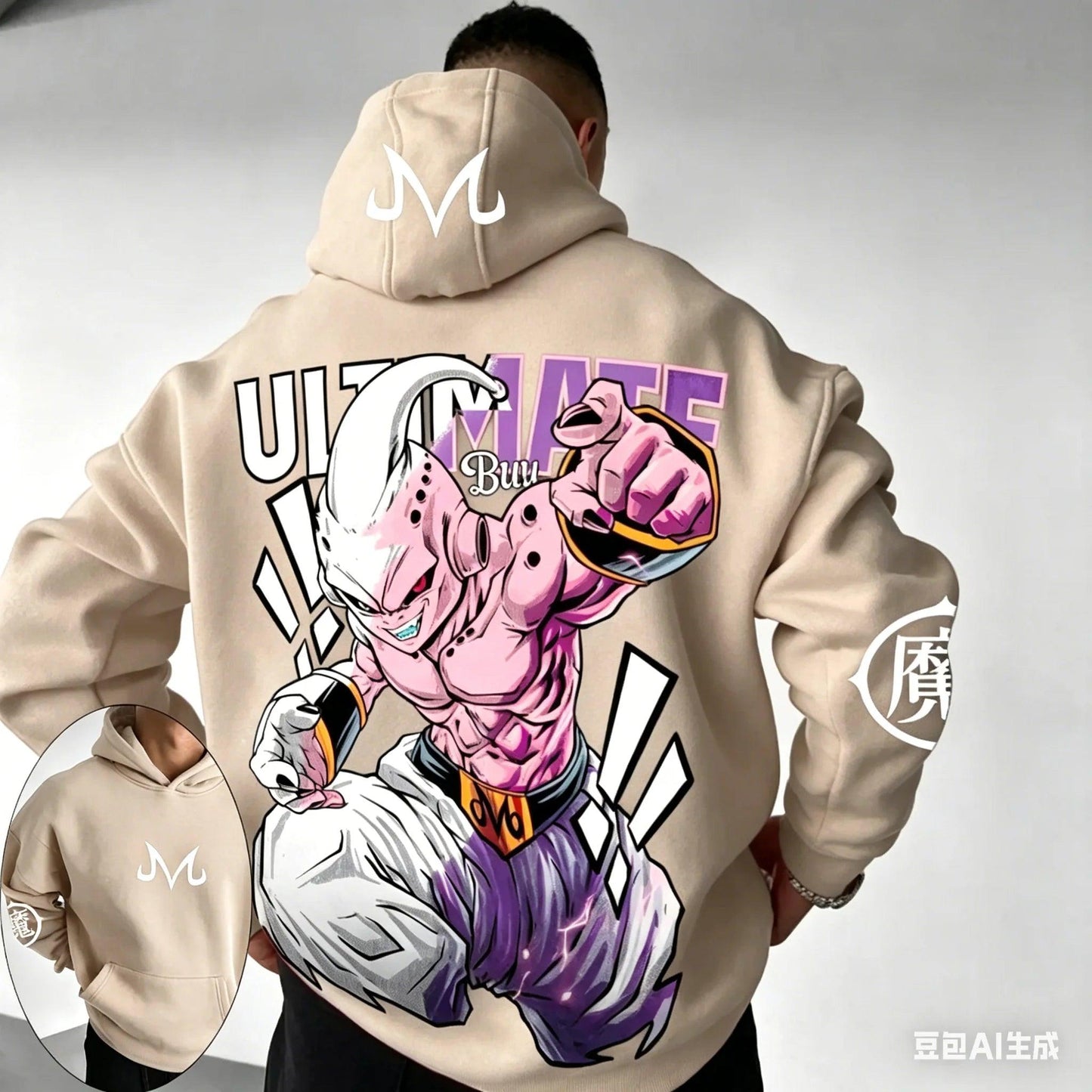 Dragon Ball Manga Hoodie | Majin Buu Design | Toylandeu