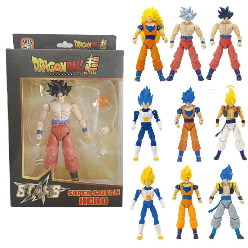 Dragon Ball SHF Goku Vegeta Action Figure Super Saiyan Gogeta Dbz Figurine PVC Collection Toys for Kids Gifts - ToylandEU