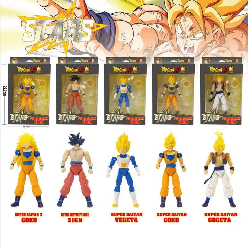 Dragon Ball SHF Goku Vegeta Action Figure Super Saiyan Gogeta Dbz Figurine PVC Collection Toys for Kids Gifts - ToylandEU