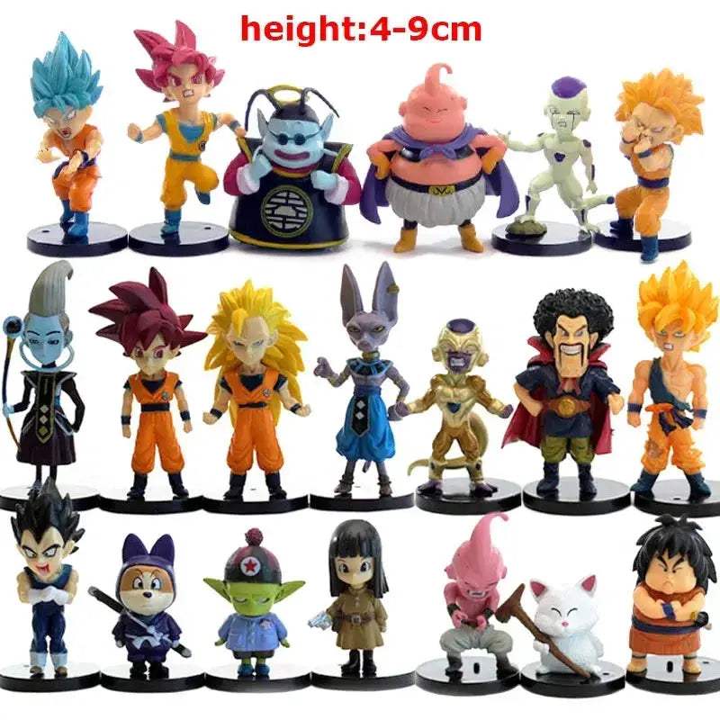 Dragon Ball Super Action Figure Set Goku Vegeta Broly Buu - ToylandEU