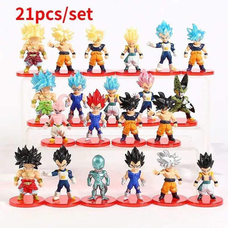 Dragon Ball Super Action Figure Set Goku Vegeta Broly Buu - ToylandEU