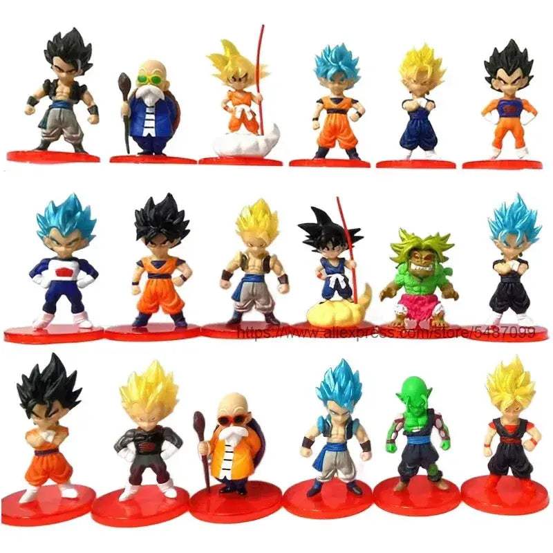 Dragon Ball Super Action Figure Set Goku Vegeta Broly Buu - ToylandEU