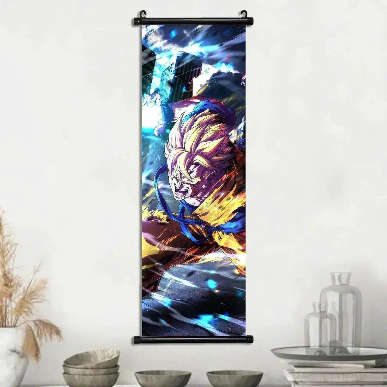  Dragon Ball Super Posters, Anime Wall Artwork Ultra Instinct Goku Vegeta Canvas Super Saiyan Hanging Scrolls Home Room Decor -  ToylandEU™