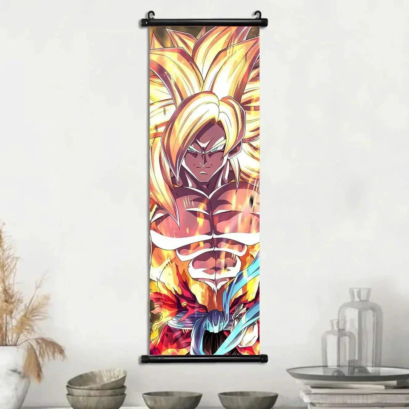  Dragon Ball Super Posters, Anime Wall Artwork Ultra Instinct Goku Vegeta Canvas Super Saiyan Hanging Scrolls Home Room Decor -  ToylandEU™