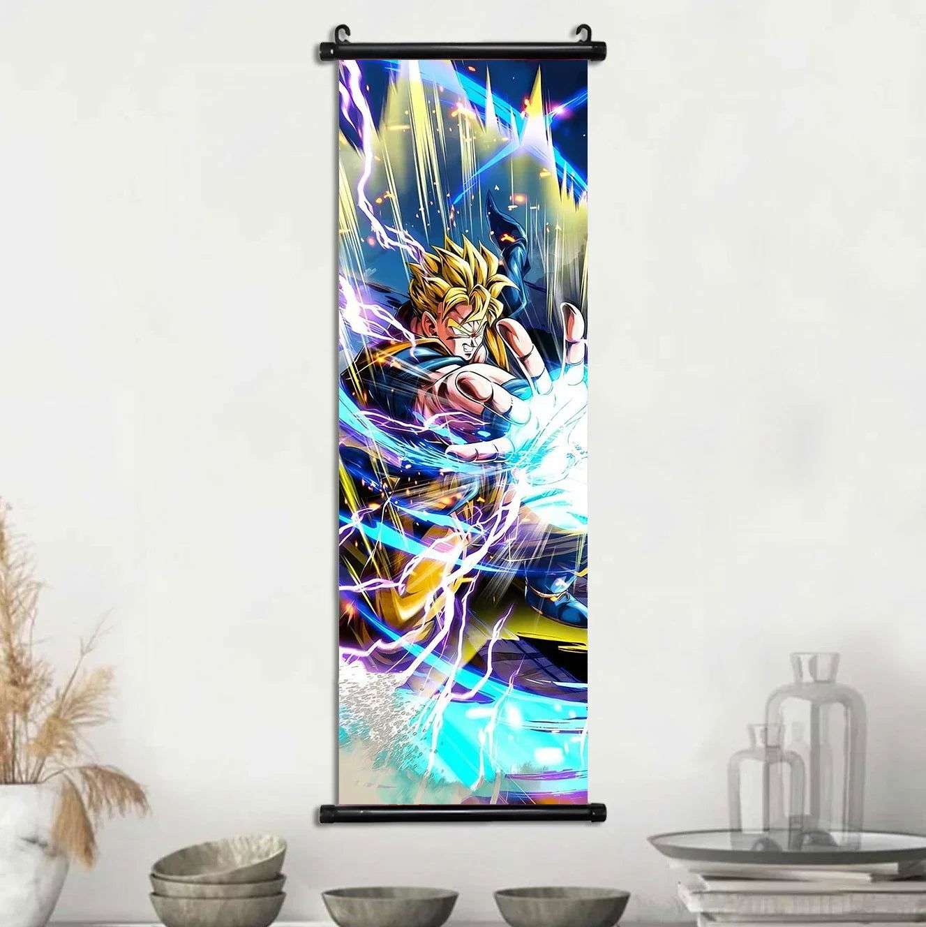  Dragon Ball Super Posters, Anime Wall Artwork Ultra Instinct Goku Vegeta Canvas Super Saiyan Hanging Scrolls Home Room Decor 