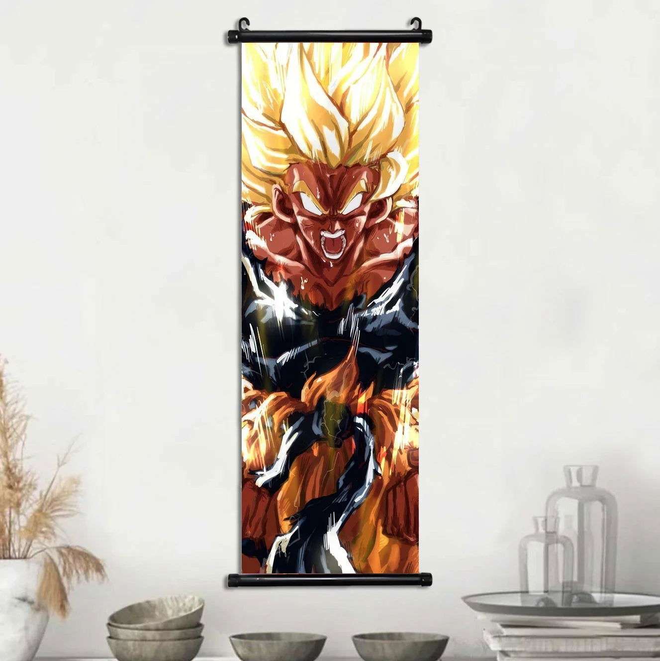  Dragon Ball Super Posters, Anime Wall Artwork Ultra Instinct Goku Vegeta Canvas Super Saiyan Hanging Scrolls Home Room Decor 