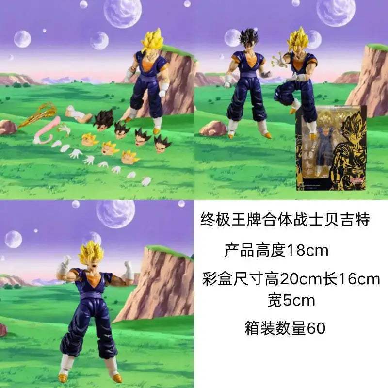  Dragon Ball Super Vegito SHF Action Figure Replaceable Heads -  ToylandEU™
