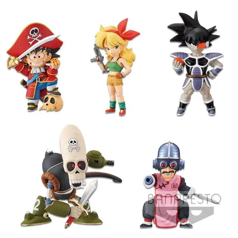 Original Dragon Ball Mini Figure 7.5-9cm Vegeta Giant Ape Form Ranchi Bulma God Shadow Dragon Animation Doll Model - ToylandEU