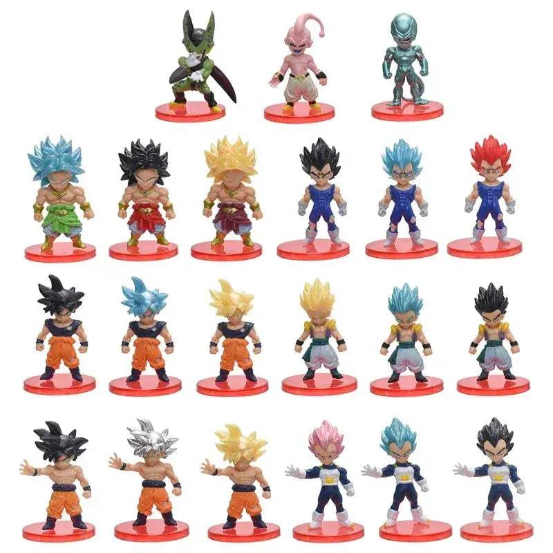 Dragon Ball Z Action Figure Set 21 Pieces Collectible Toys - ToylandEU