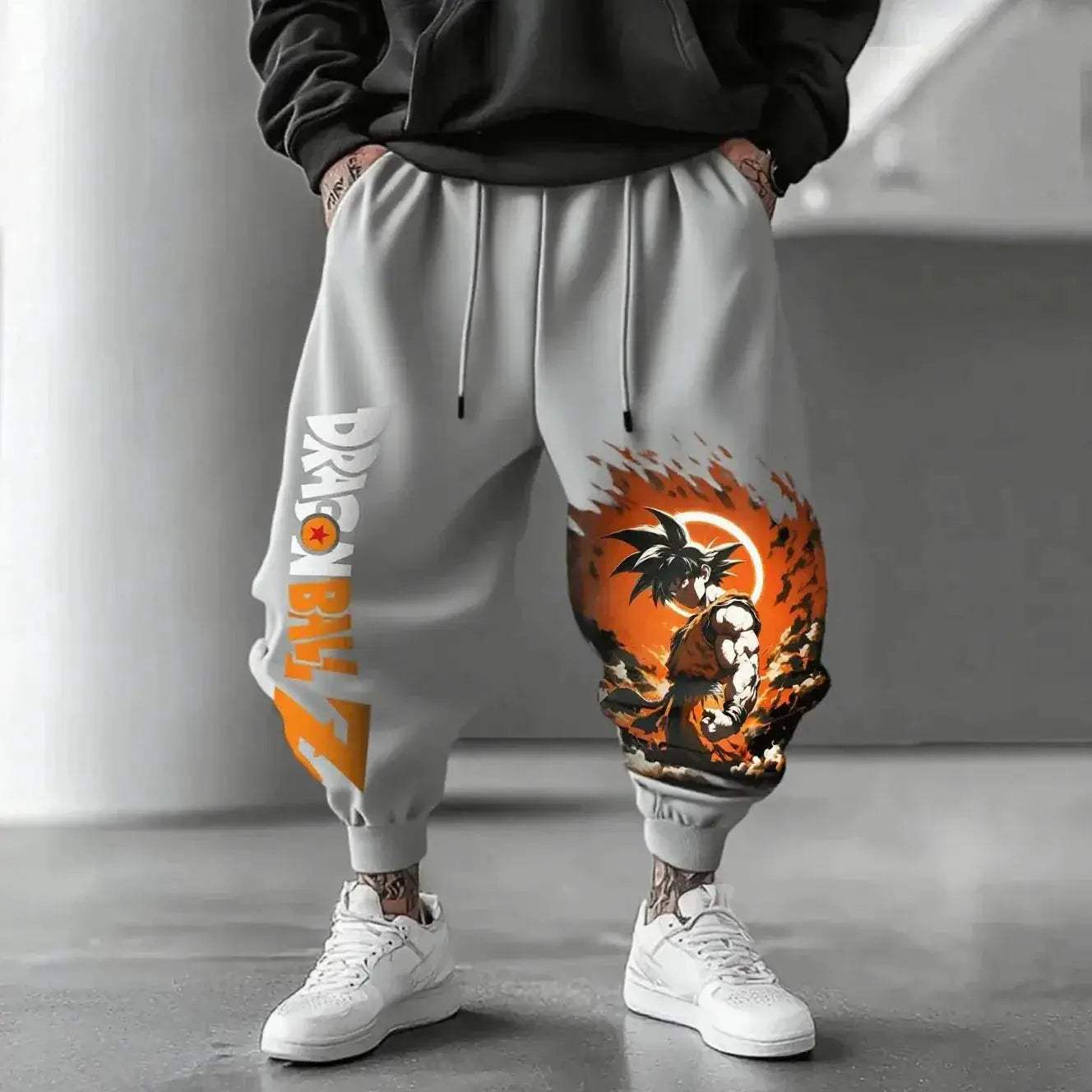 Dragon Ball Z Anime Graphic Joggers With Loose Fit Streetwear - ToylandEU