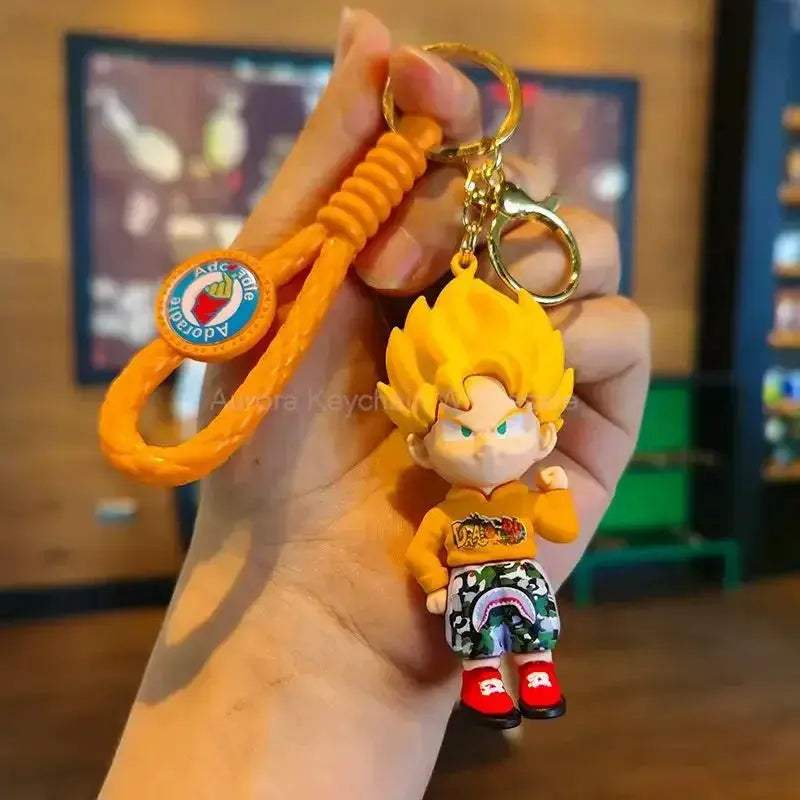 DBZ Keychain Set Featuring Super Saiyan Goku Collectibles - ToylandEU