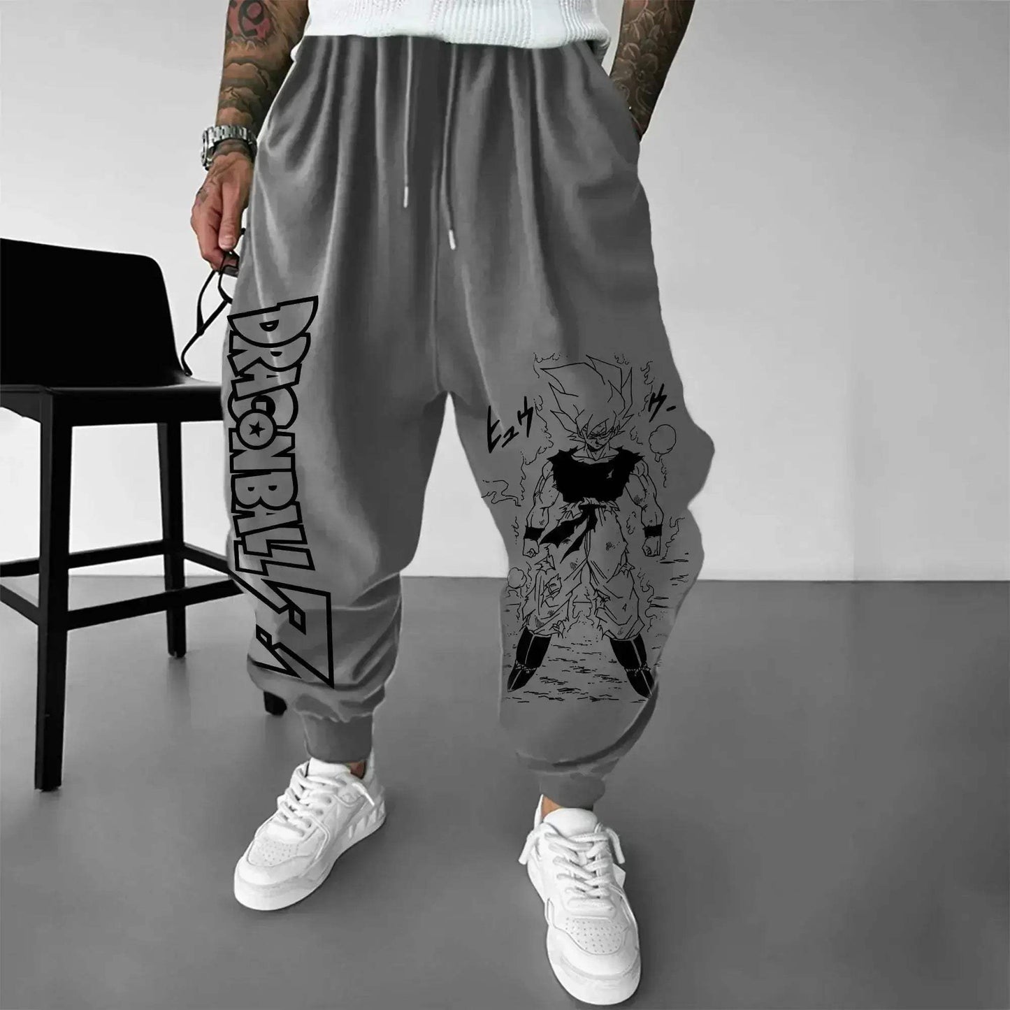 Dragon Ball Z Anime Print Joggers Streetwear Sweatpants - ToylandEU