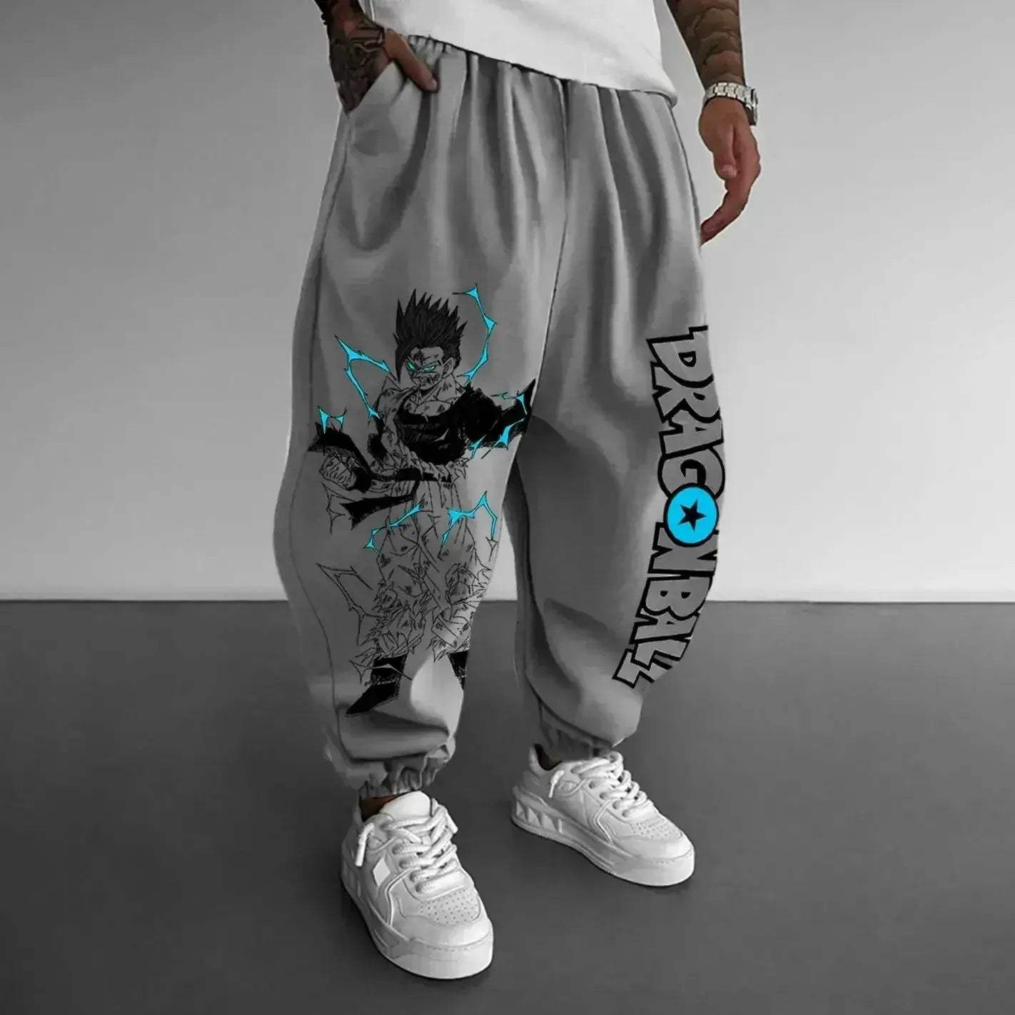 Dragon Ball Z Anime Print Joggers Streetwear Sweatpants - ToylandEU