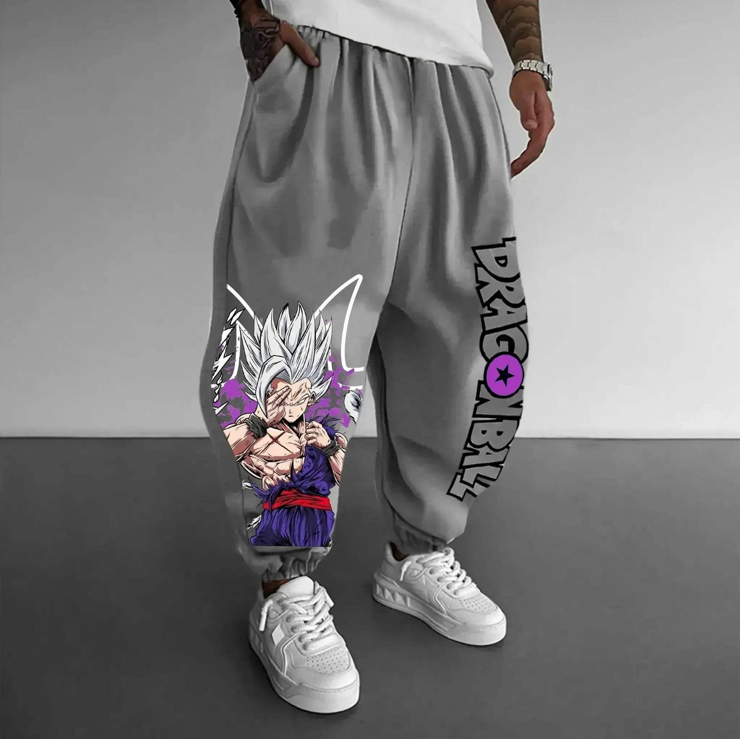 Dragon Ball Z Anime Print Joggers Streetwear Sweatpants - ToylandEU