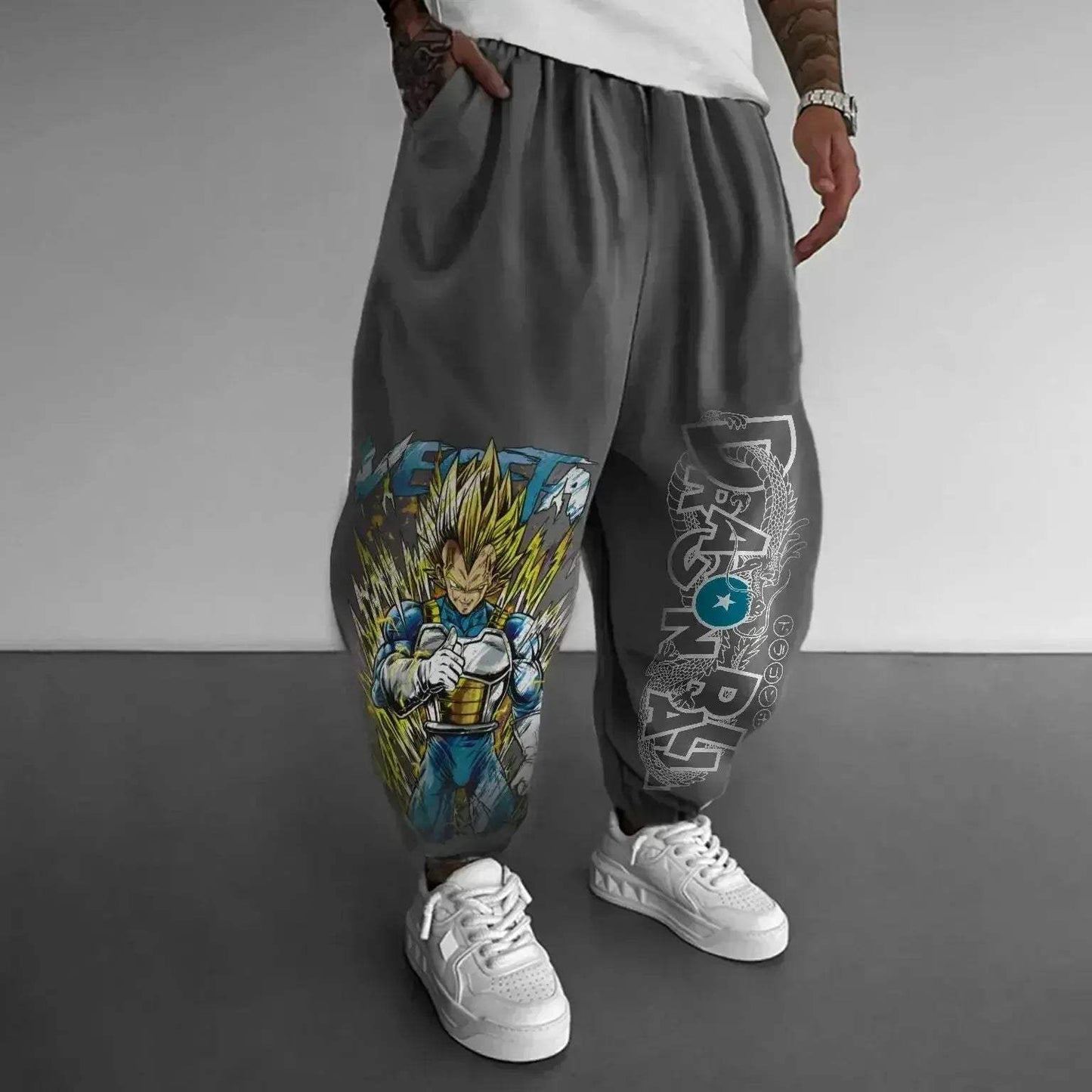 Dragon Ball Z Anime Print Joggers Streetwear Sweatpants - ToylandEU