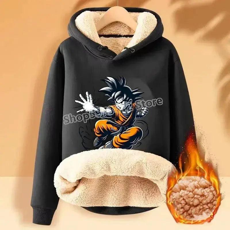  Dragon Ball Z Fleece Lined Hoodie Goku Winter Warmth -  ToylandEU™