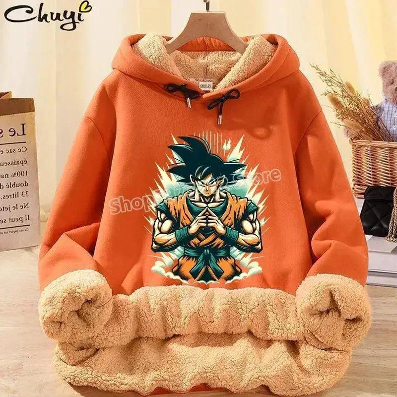  Dragon Ball Z Fleece Lined Hoodie Goku Winter Warmth -  ToylandEU™
