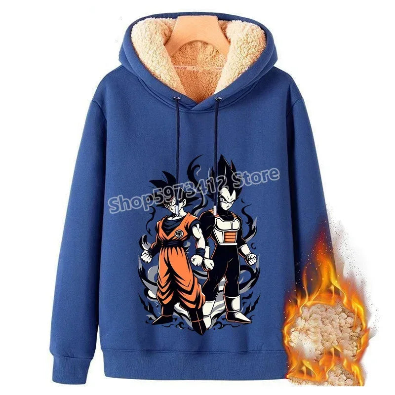 Dragon Ball Z Fleece Lined Hoodie Goku Winter Warmth - ToylandEU