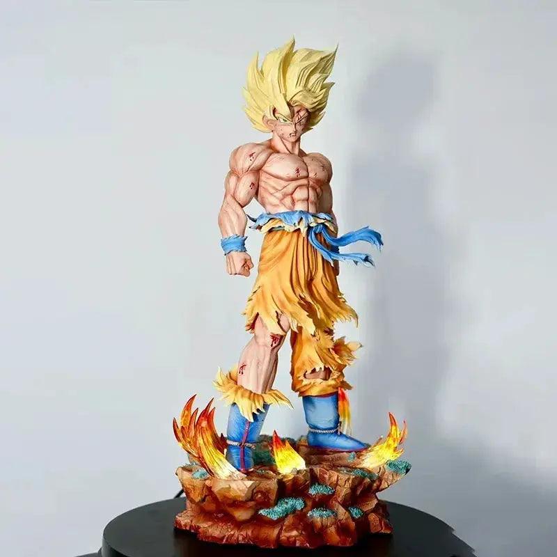  Dragon Ball Z Goku Figure Replaceable Heads LED Base -  ToylandEU™
