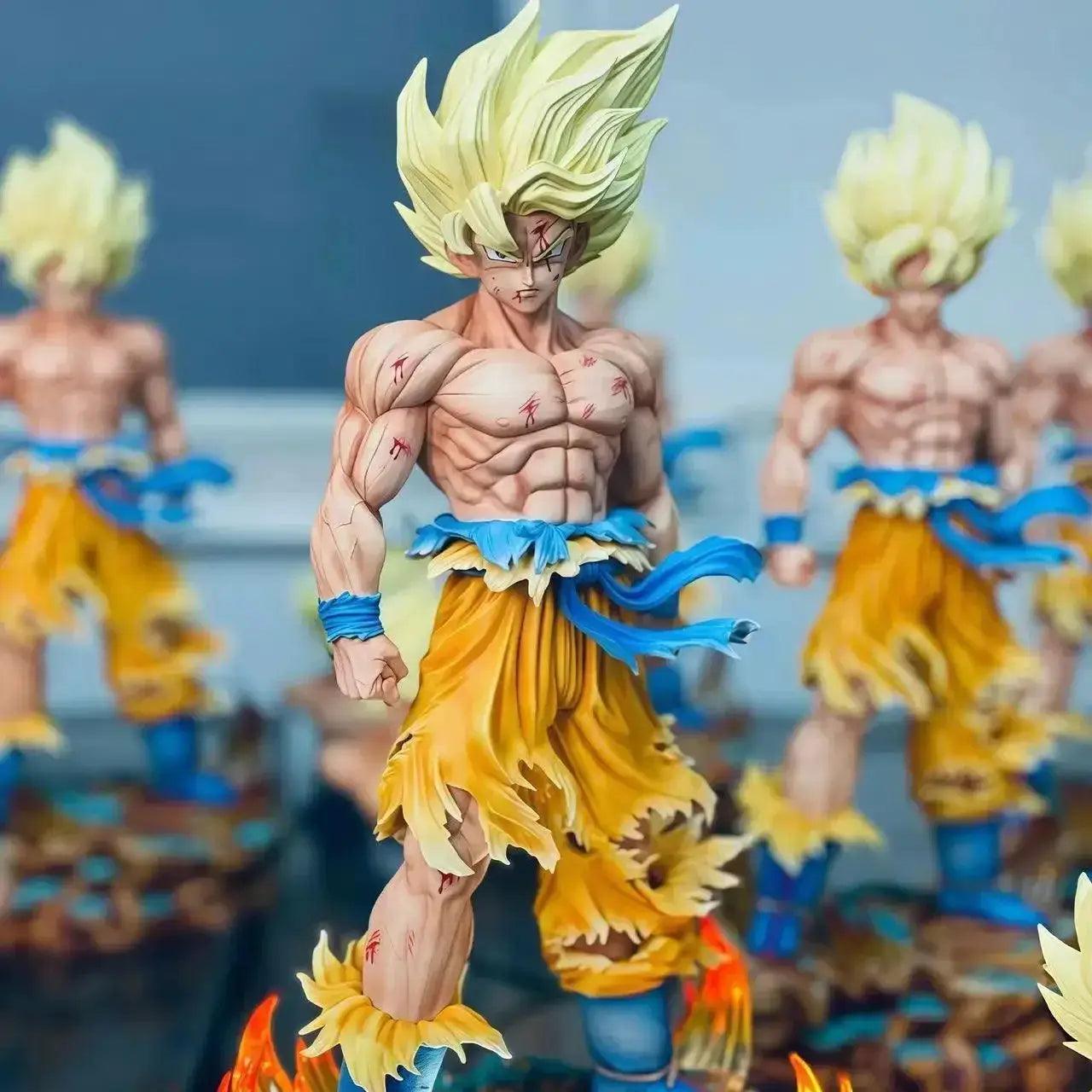  Dragon Ball Z Goku Figure Replaceable Heads LED Base -  ToylandEU™