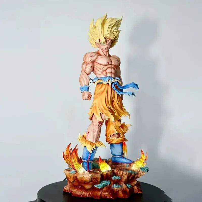 Dragon Ball Z Goku Figure With Replaceable Heads LED Base - ToylandEU