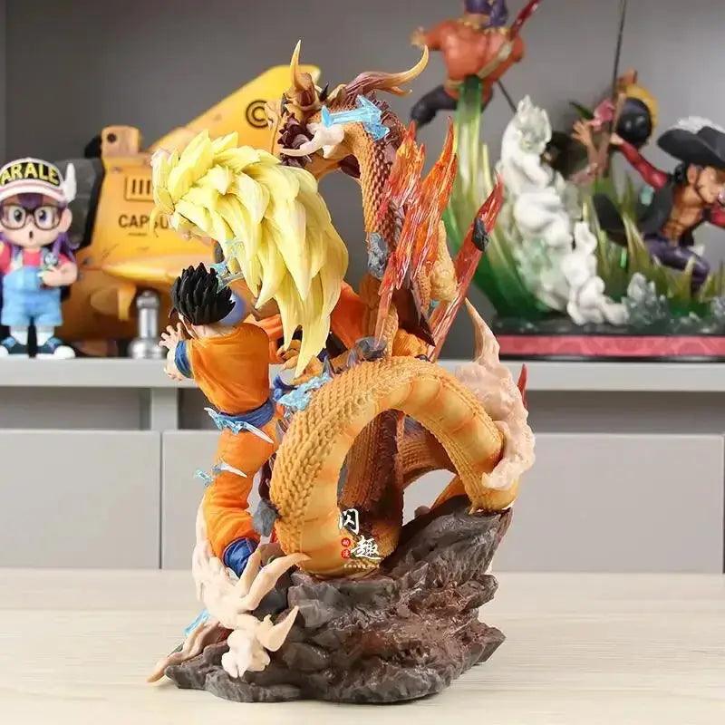  Dragon Ball Z Goku Gohan Goten Anime Figure, Super Saiyan 3 Ultimate Figurine Form 28 CM -  ToylandEU™