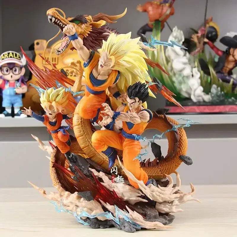 Dragon Ball Z Goku Gohan Goten Super Saiyan 3 Figure - ToylandEU