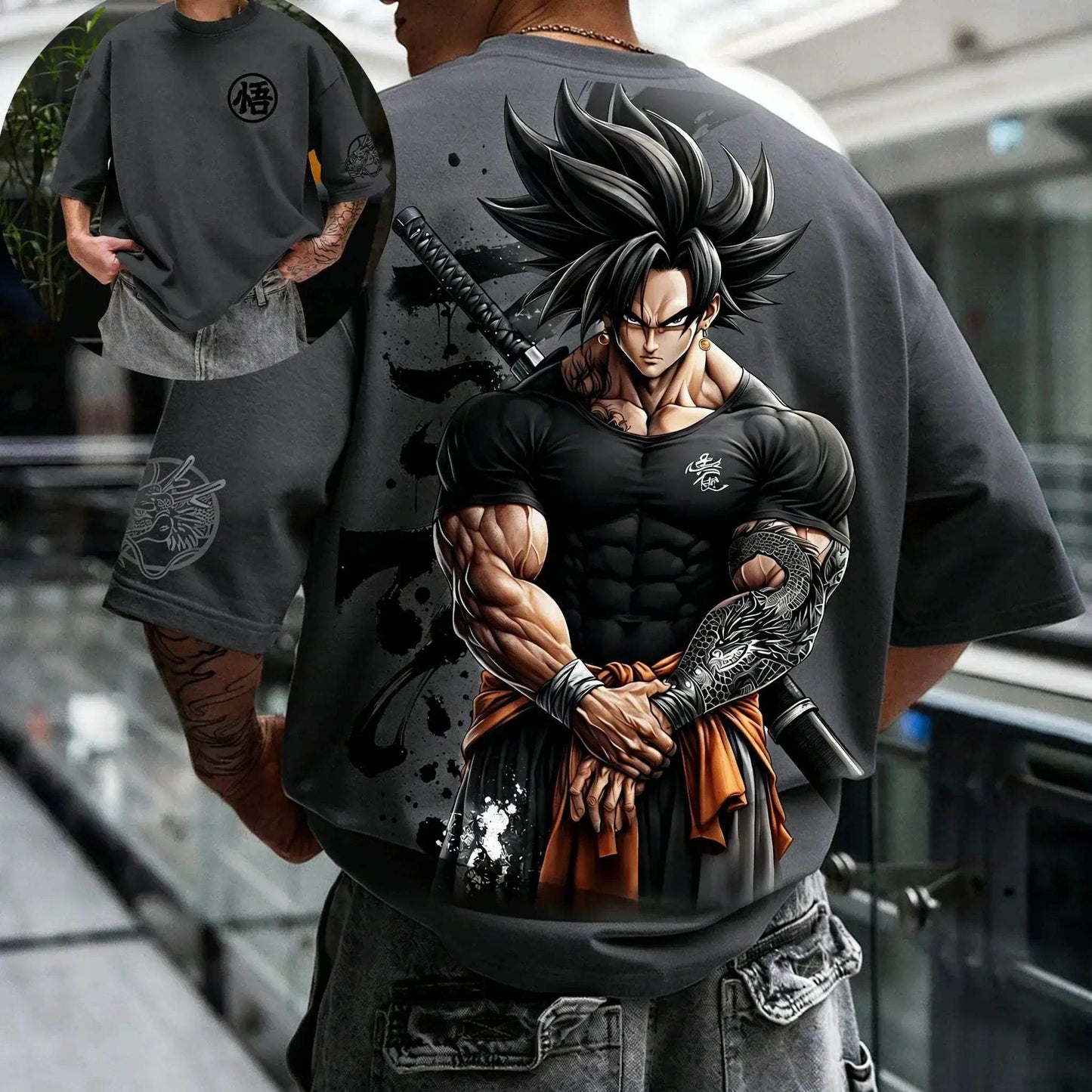 Dragon Ball Z Goku Super Saiyan 4 Graphic Cotton Tee - ToylandEU